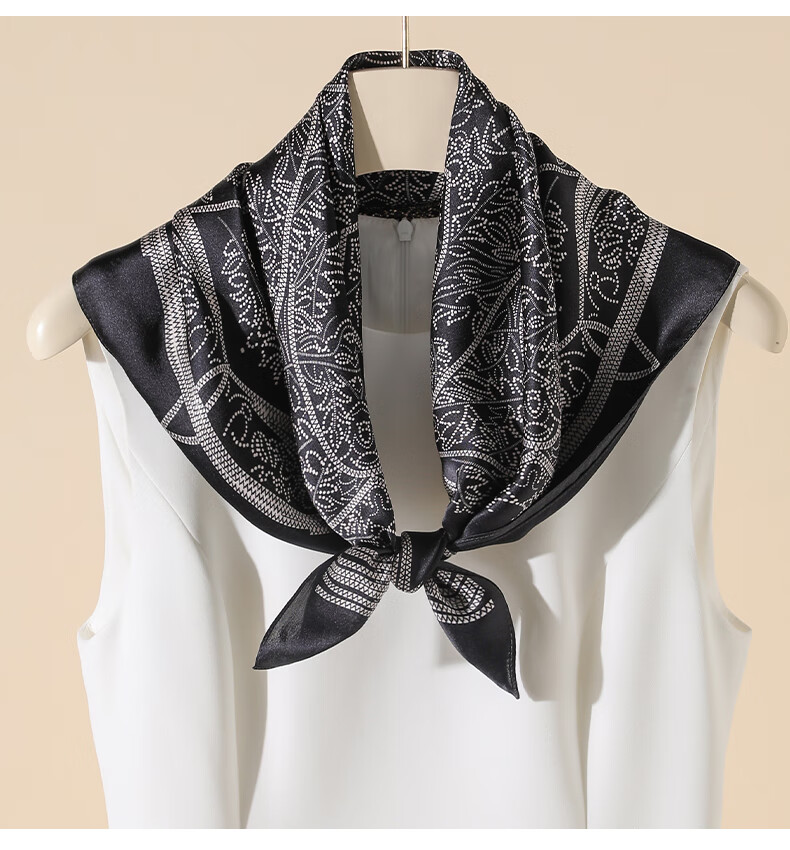 Hangsilu Silk Scarf for Women, Mulberry Silk Square Scarf, Birthday And Holiday Gift for Ladies, Mothers, And Teachers 16
