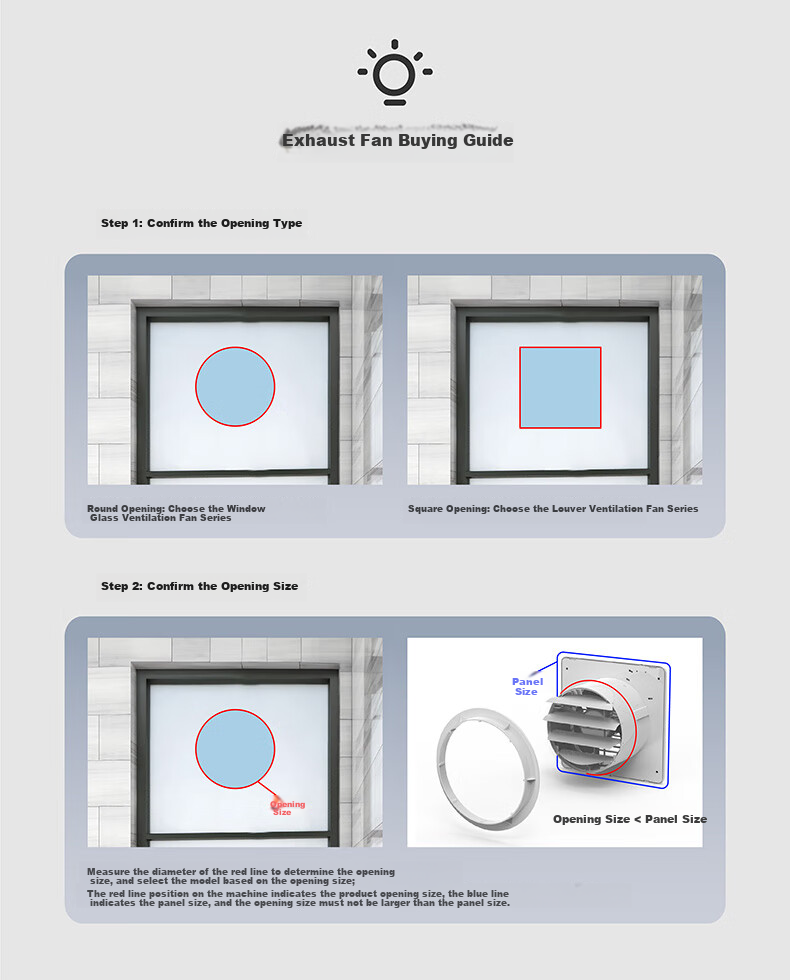 JINLING Window Exhaust Fan Classic Circular Design for Bathroom And Kitchen Powerful Ventilation 6-Inch Low Noise Air Exchanger 15-C(C3) 1