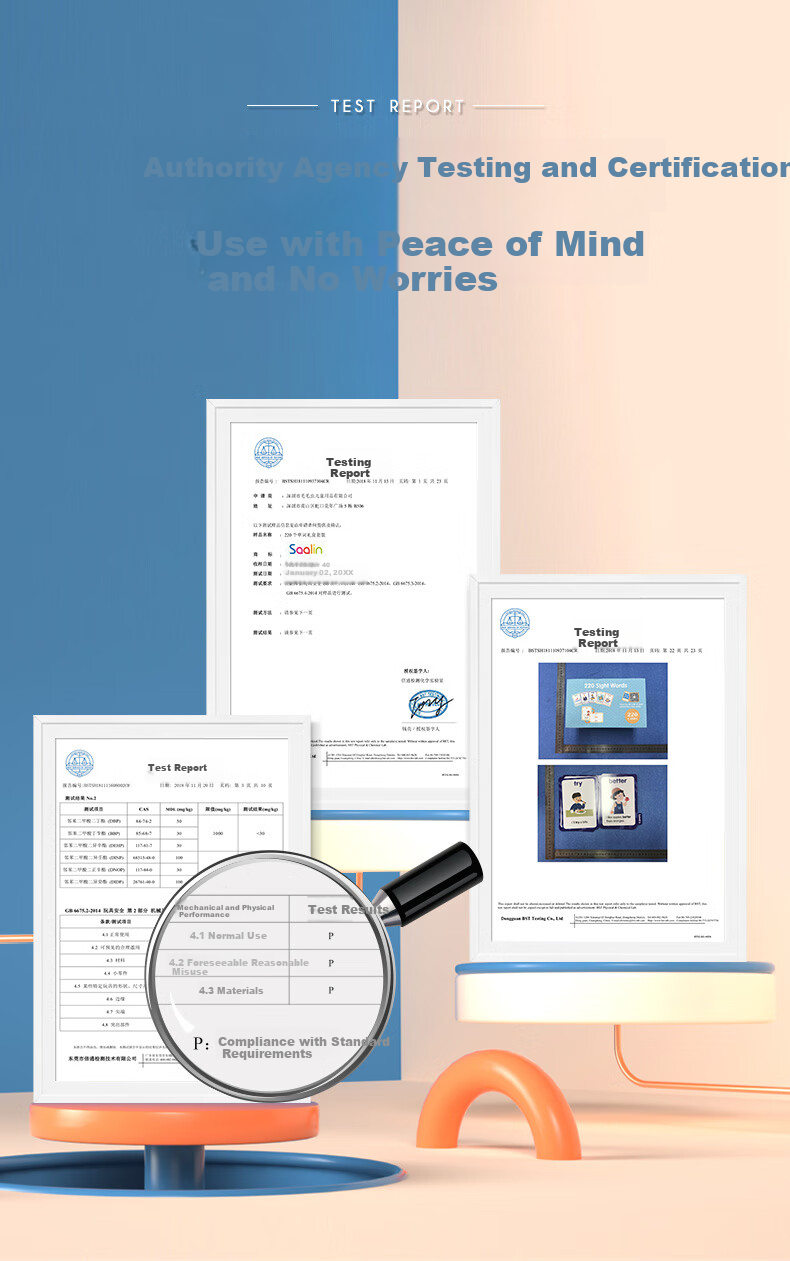 Shalin SAALIN English Enlightenment, 220 High-Frequency Words Flashcards, Children's Toy Sight Words for First Grade 22