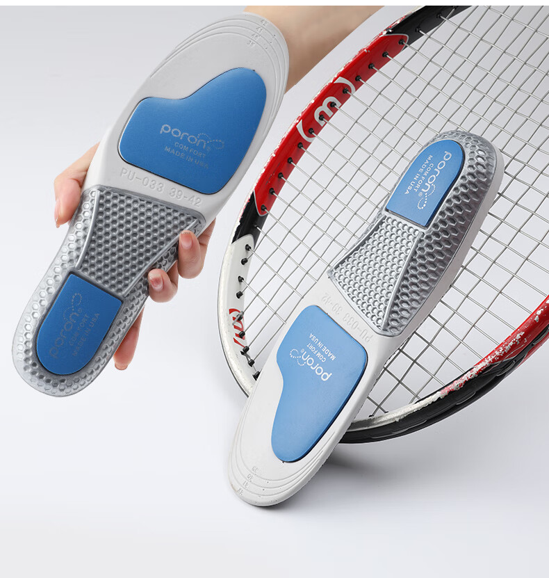 FOOTOPPO Professional Sports Insoles for Men, Running Shock-Absorbing Soft Elastic Odor-Resistant Thickened Shoe Inserts for Basketball And Running Shoes 8