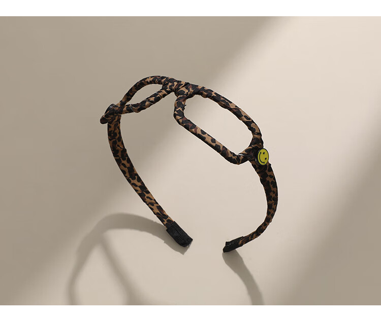 CHIMERA Leopard Print Glasses Headband High Crown Face Slimming Versatile Hair Hoop Hair Clip 6.1 Children's Day Gift 6