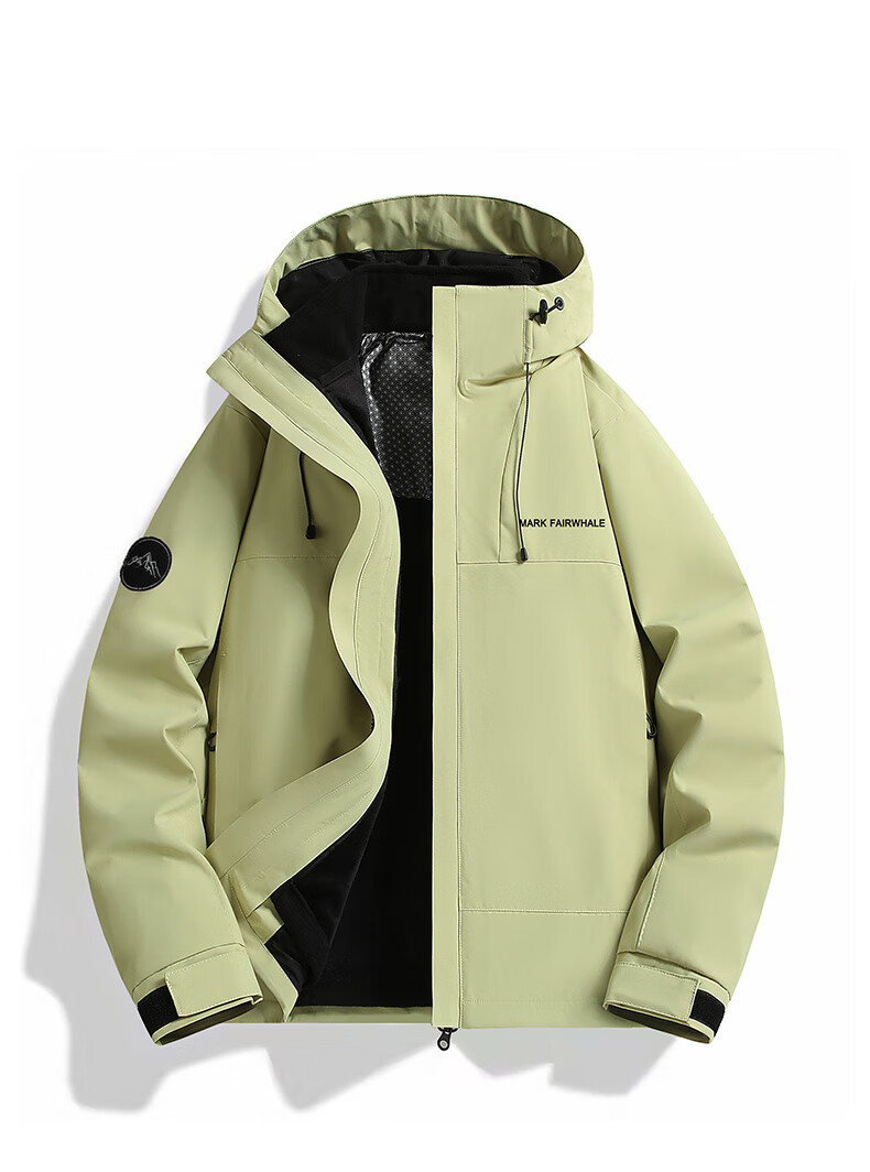 MARK FAIRWHALE 3-in-1 Unisex 2025 New Autumn Winter Outdoor Windproof Waterproof Couple Jacket Oxidized Orange L 3
