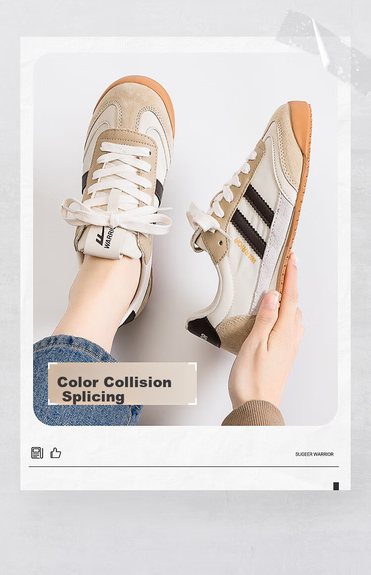 Huili Official Women's Shoes, Forrest Gump Shoes for Women, New Summer 2026 Breathable Sneakers for Women, Beige Deep Blue, Size 41 (255mm) 3