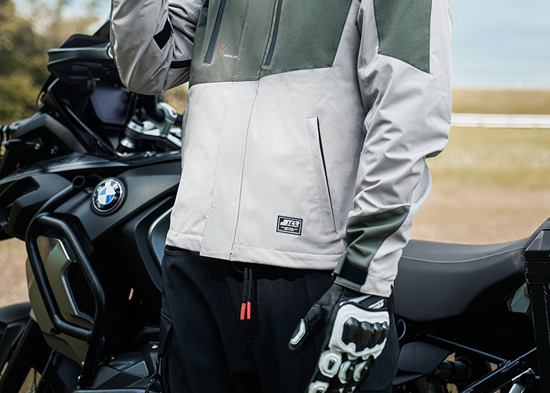 STAR FIELD KNIGHT Motorcycle Riding Jacket for Men, All-Season Use, Warm Fleece-Lined, Anti-Freeze, Water-Resistant, Motorbike Riding Windproof Coat, Size L 41