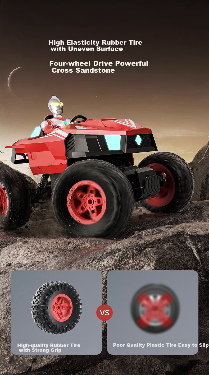 LIVING STONES Classic Ultraman Remote Control Car Tank with Gesture Sensing, Four-Wheel Drive, And Shooting Function - Children's Toy, Birthday Gift for Boys 9