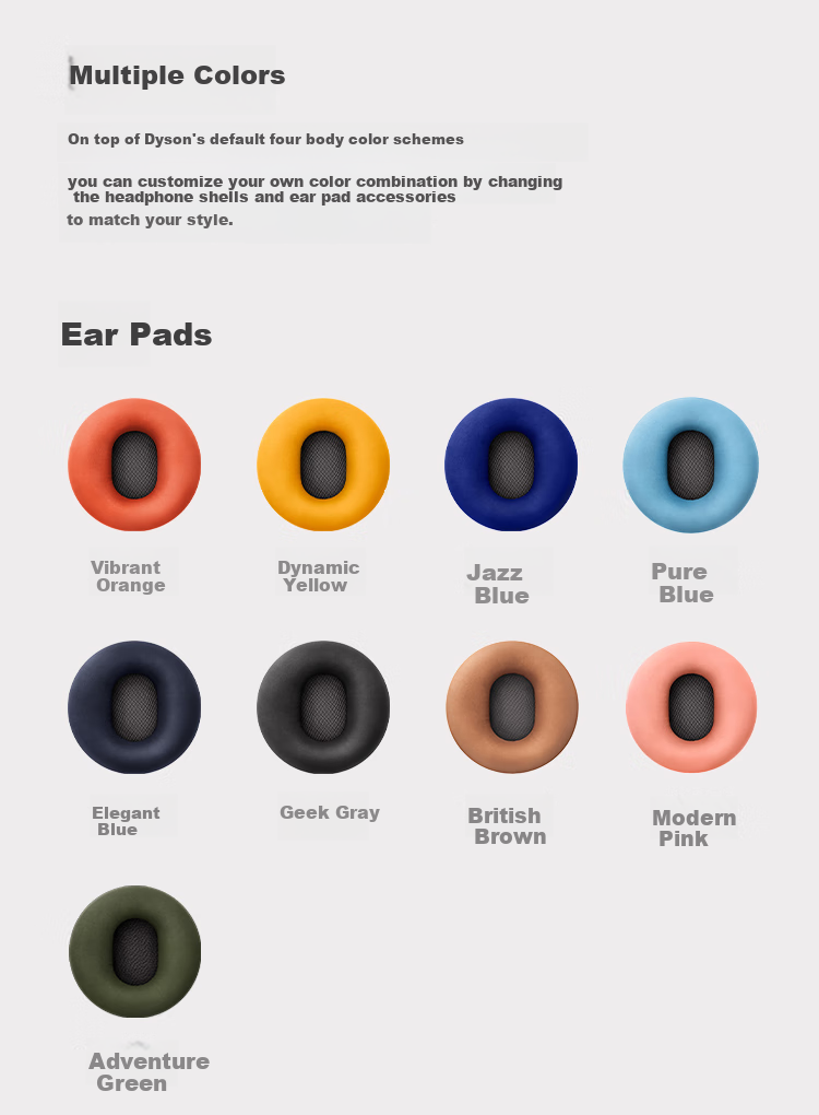 DYSON Dyson Ontrac Noise-Cancelling Headphones, Ontrac Wireless Headphones, Over-Ear Bluetooth Headphones, WP02 Geek Black 13