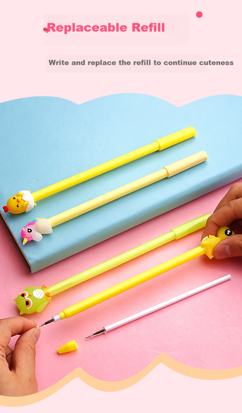 Jinzhi 20 Cartoon Gel Pens, 0.5mm, Student Prizes, Blind Box Pens, Rewards for Middle And High School Students, Stationery Supplies, Graduation Gifts, Birthday Presents, Cute Creative Water-Based Pens 6