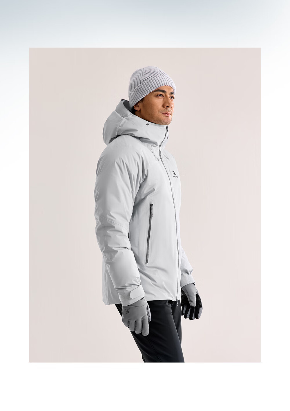 KAILAS Men's 700 Fill Power Goose Down Graphene Insulated FLT 3L Hard Shell Winter Goose Down Jacket 4