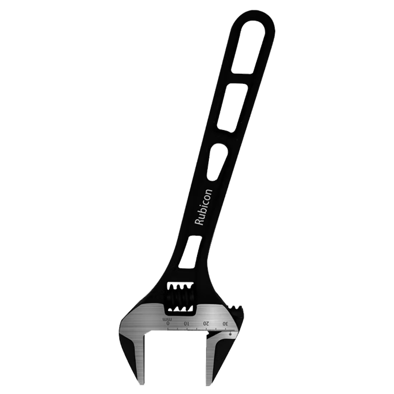 RUBICON Imported Adjustable Wrench Lightweight Household Open-End Wrench Bathroom Adjustable Spanner 8 Inch RBA-08