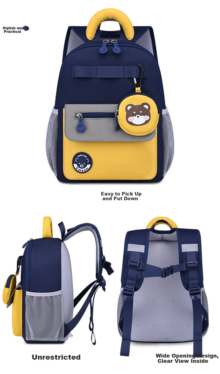 Edison Kindergarten Backpack for Preschoolers, Elementary School Students, Children's Outdoor Study And Travel, Small Backpack 2428-1 21