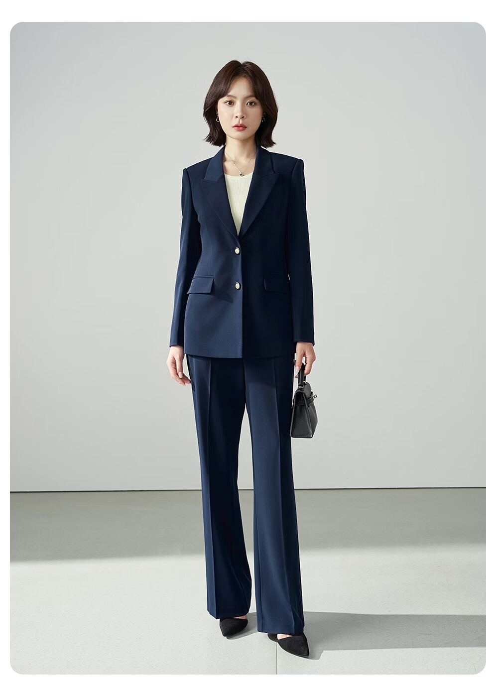 Miss Bird Women's Winter Suit Set Professional Interview Formal Workplace High-End Commuter Blazer Jacket 3