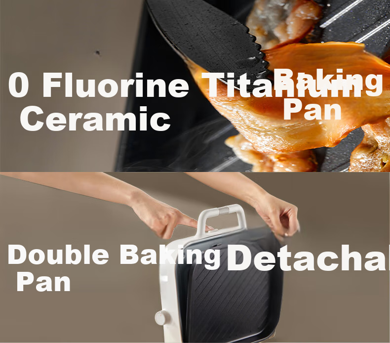 SUPOR Electric Grill Pan, Home Multi-Functional Non-Stick Grill, Detachable And Foldable Outdoor High-Power Barbecue GJ5030P818 4