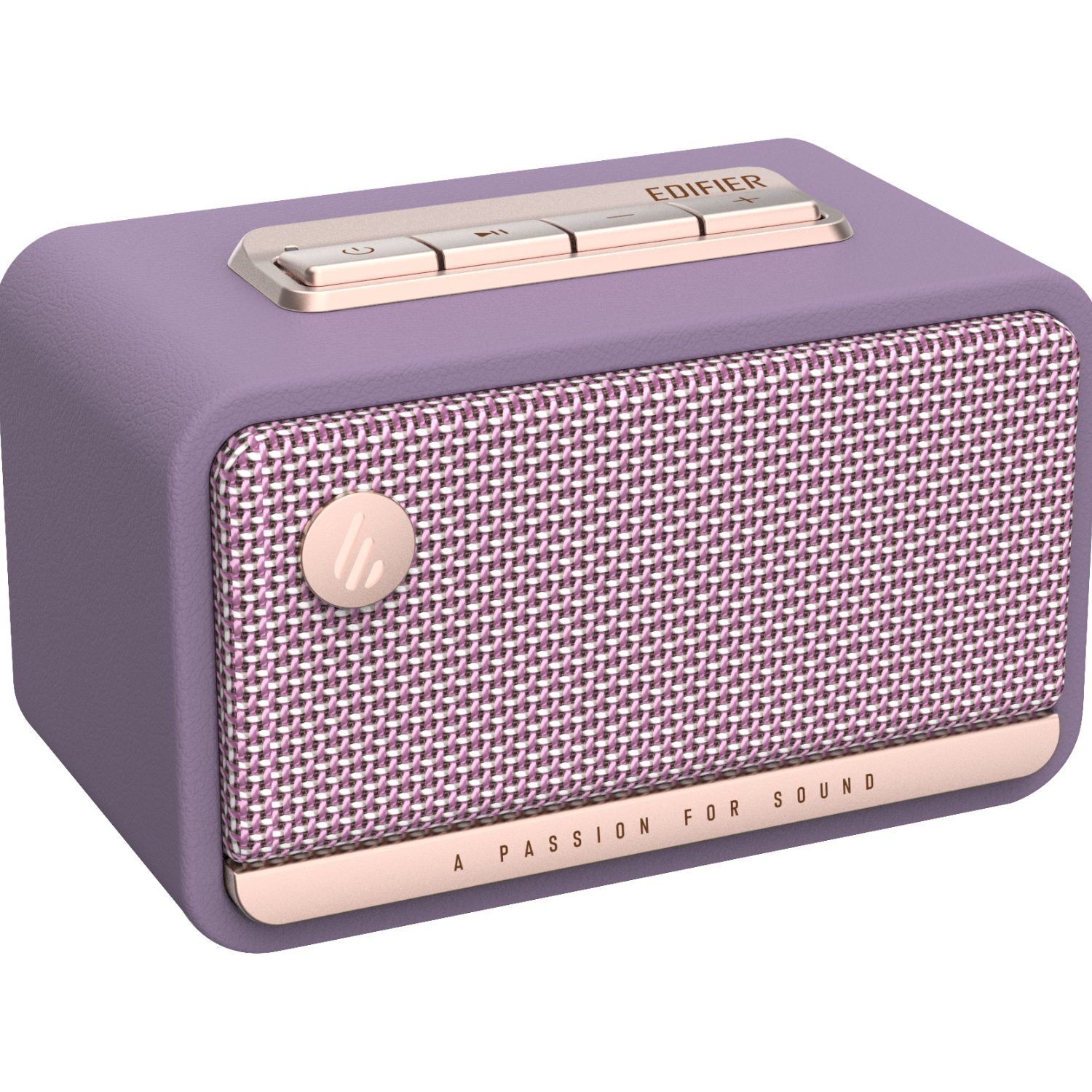 EDIFIER M130 High-Quality Retro Bluetooth Portable Speaker Desktop Wooden Stereo Surround Long Battery Life Exquisite Gift Box Smoky Purple