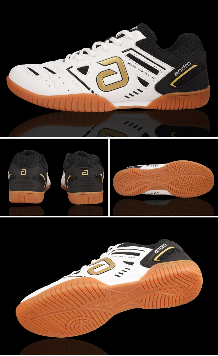 ANDRO An Duo Table Tennis Shoes Men Women Non-slip Wear-resistant Sports Shoes Tianrui TORIN Platinum Size 40 9