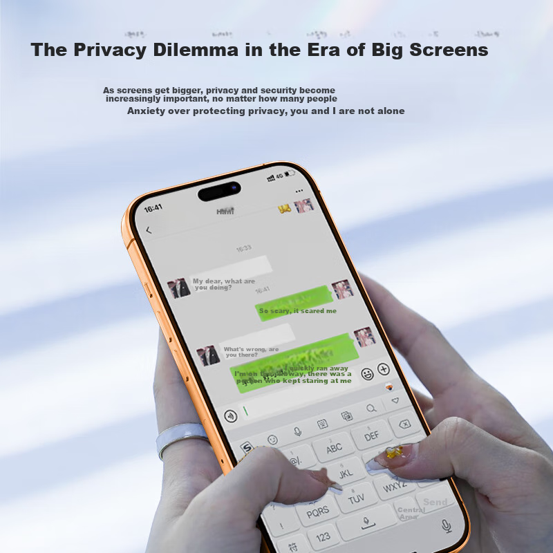 Защитное стекло BLUEO AG Frosted для Apple iPhone 17 Pro Max/16 Pro Max, противоударное, антибликовое, антишпионское, устойчивое к царапинам, противоотпечатки