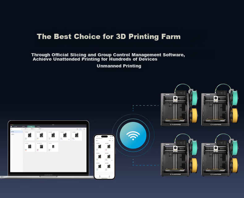 FLASHFORGE AD5X Multi-Color 3D Printer, Home Small High-Precision High-Speed Explorer 5X, FDM Desktop-Level 3D Modeling Printer, Automatic Leveling/Feeding 7