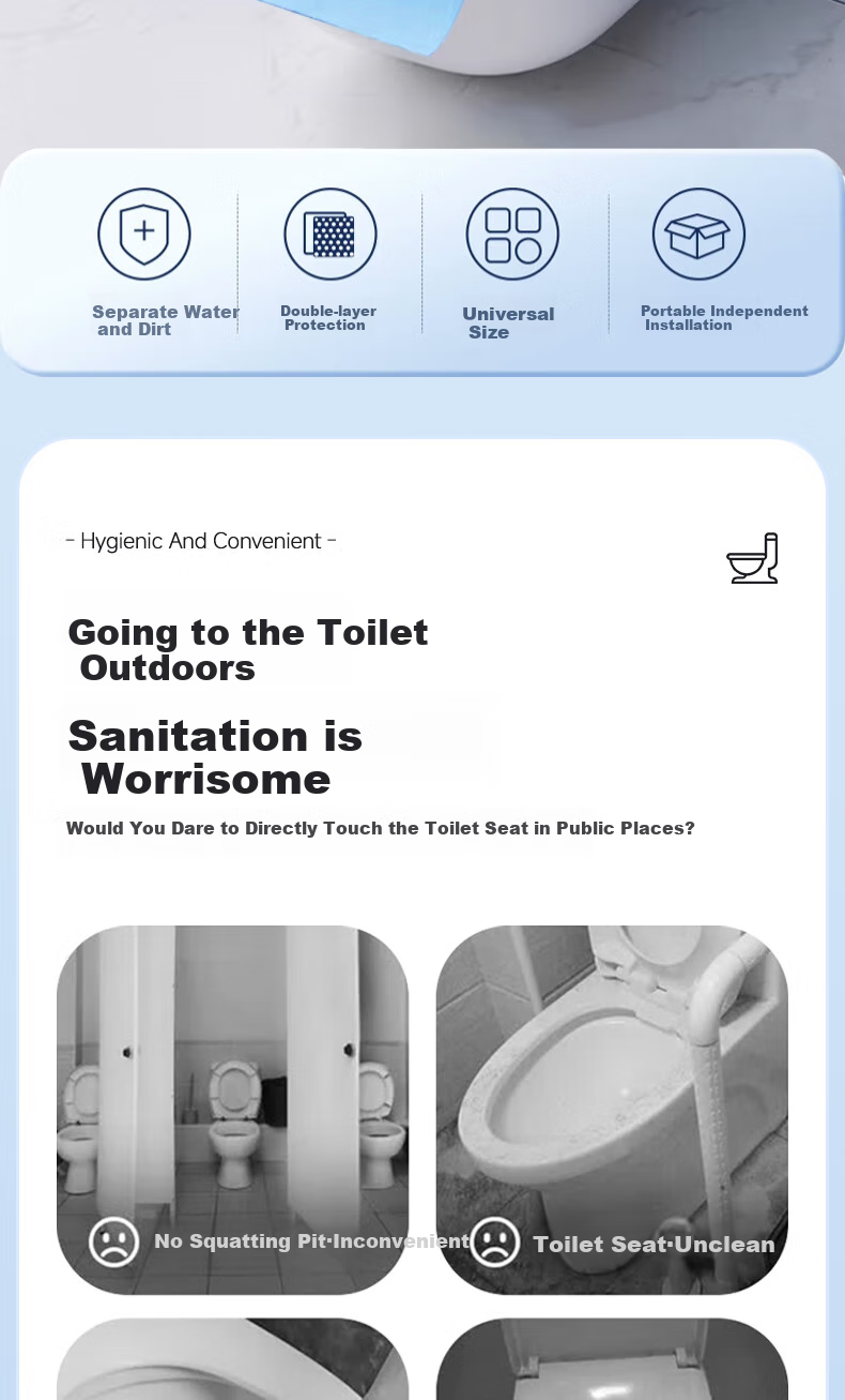 QIHAIQIU Disposable Toilet Seat Covers for Postpartum Women, 30 Pieces, Travel Hotel Use, Fully Covered, Extra Large And Thick, Waterproof 2