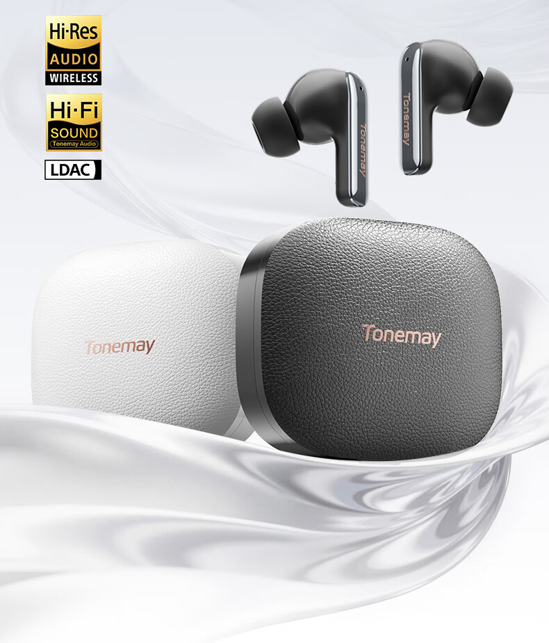 Tangmai M4Pro HiFi Upgraded True Wireless Bluetooth Earbuds Noise Cancelling In-Ear Spatial Sound Long Battery Life Gaming Sports Music Headphones Unisex White 1