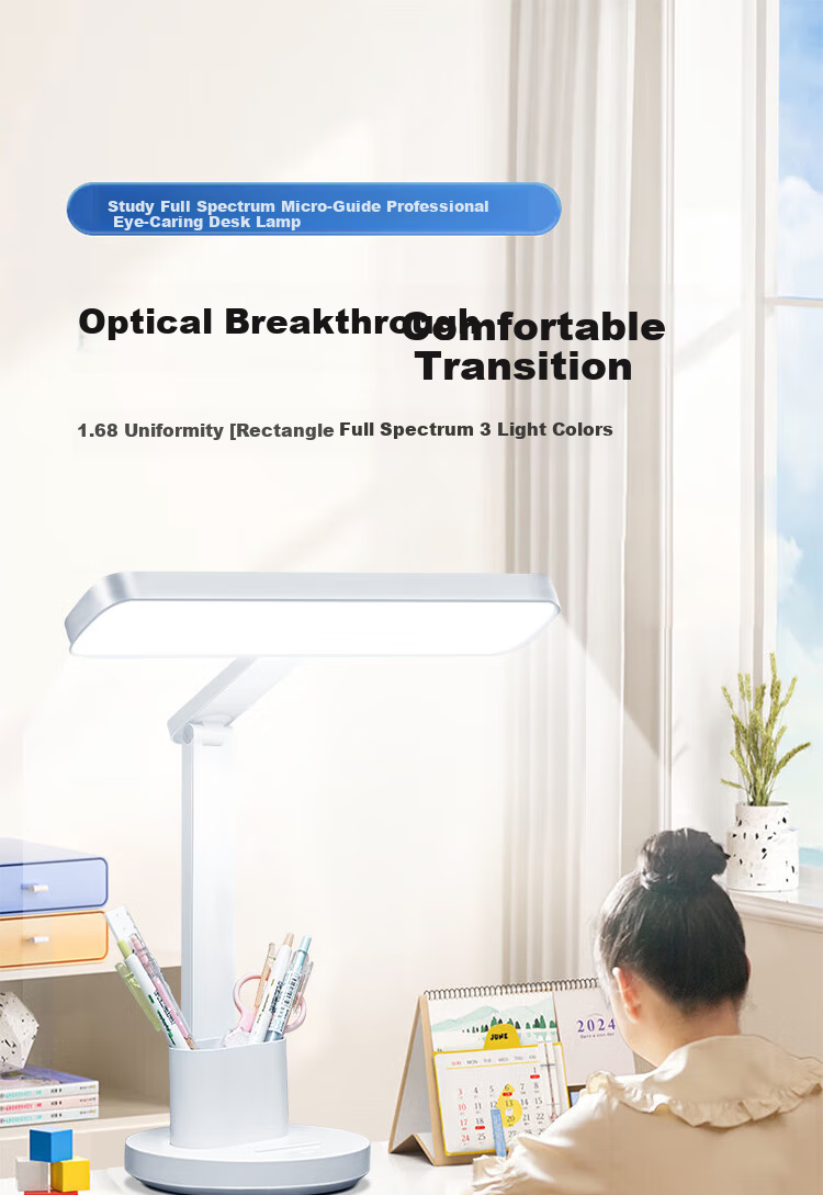 Jingqian Eye Protection Desk Lamp Student Study Lamp Children's Reading Desk Lamp Office Rechargeable Desk Lamp 2