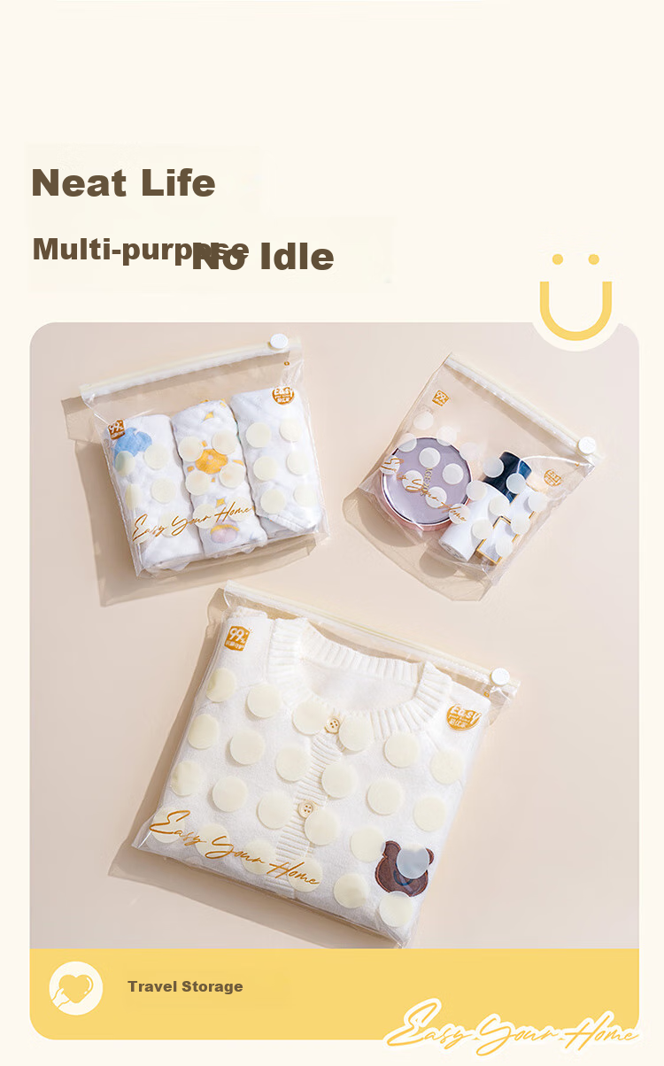 Easy Your Home Food Antibacterial Storage Bags with Zipper, Thickened Refrigerator Organizer Bags, Reusable Portion Bags, Small Size, 20 Pieces 15