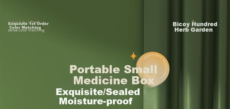 Baicaoyuan Portable Pill Organizer, Weekly Dosing Box, Seven-Day Travel Pill Dispenser, Personal Medicine Container, Sealed Moisture-Proof Large Capacity 2