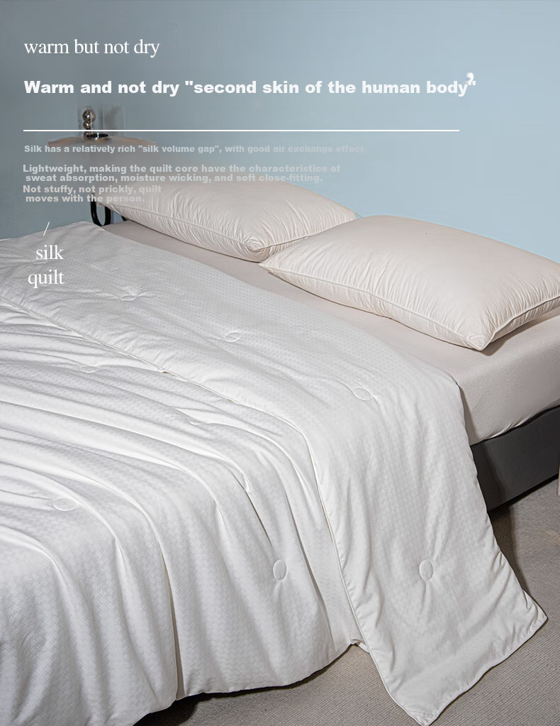 Wuyinliangpin Qian Niao Ge Ti Hua A Class 100% Silk Comforter, All-Season Quilt, Air Conditioning Summer Cool Quilt Insert, Approximately 4.2 Jin, 220*240cm 1