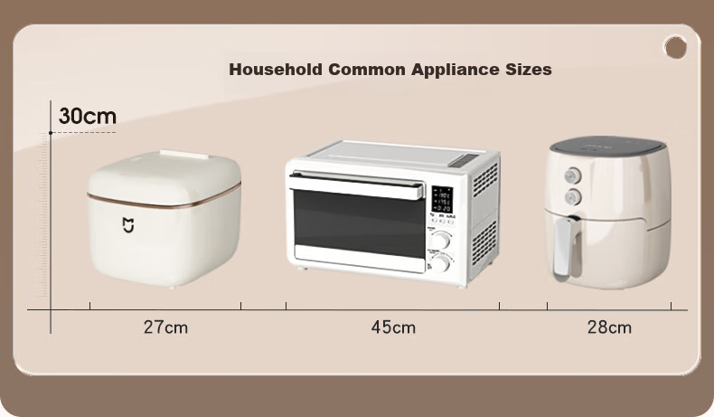 Jiabangshou Kitchen Utensil Storage Rack, Floor-Standing Multi-Layer Storage Cabinet, Microwave Oven Storage Cabinet, Multifunctional Storage Cabinet, 5 Layers, 80cm 4