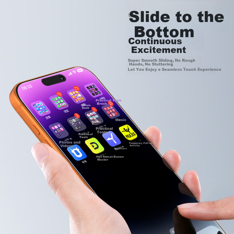 Защитное стекло Lanxingxiansheng для Apple iPhone 17 Pro/16 Pro, противоударное, пылезащитное, противоотпечатковое