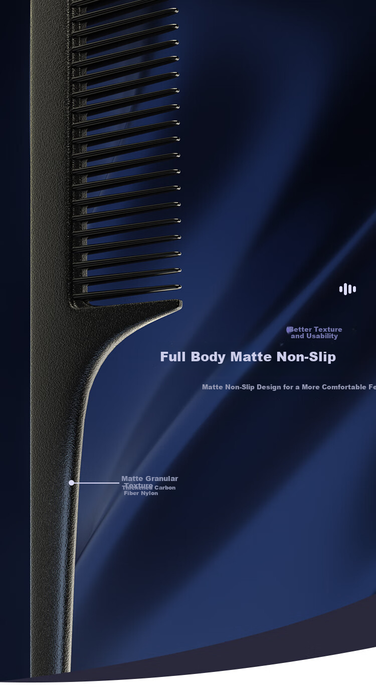 Ziyunshuxiang Large Straight Hair Comb, Carbon Fiber Nylon Anti-Static, Hair Styling Comb for Women And Men, N-1 5