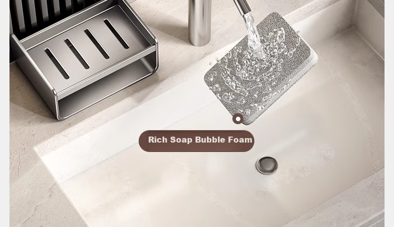 Baihan Suction Cup Soap Dish, No Drilling Required, Wall-Mounted, Bathroom Drainable, Non-Slip, ABS Carbon Steel, Baked Paint Finish 5