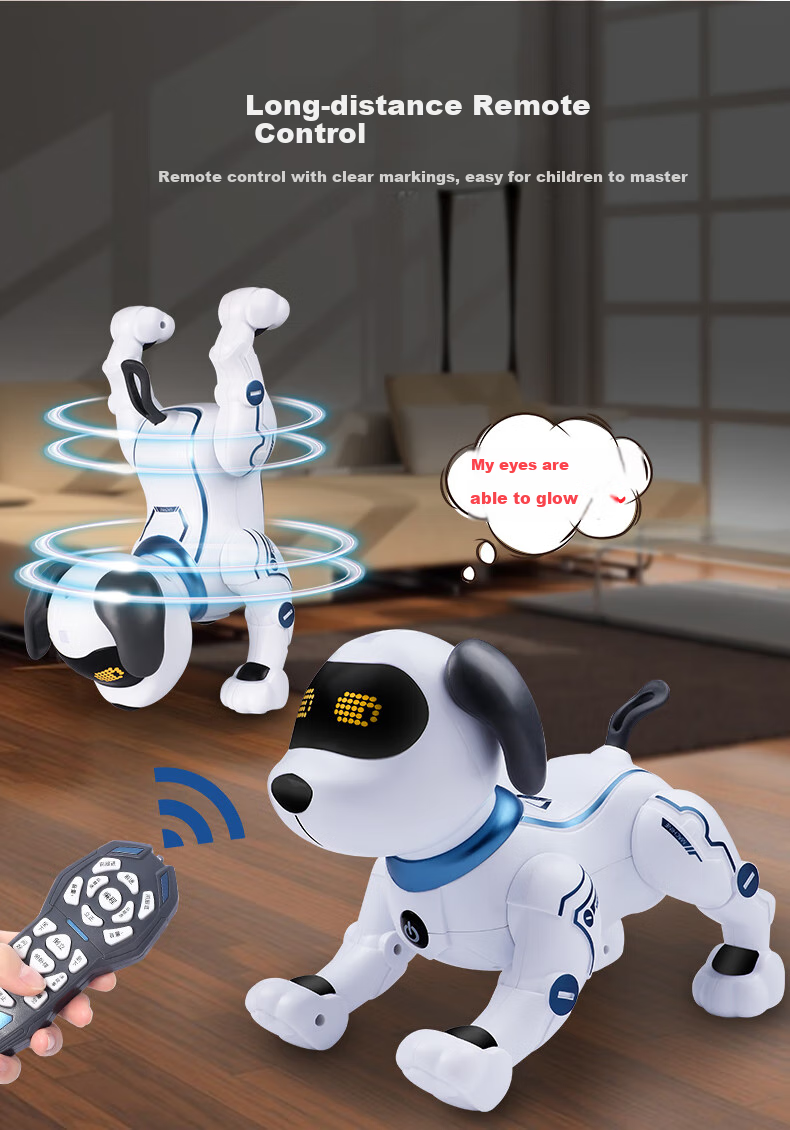 Mixiaoshu Intelligent Robot Dog Remote Control Toy, Children's Programming Early Education Robot, Birthday Gift for Boys And Girls Aged 1-3 Years Old 11