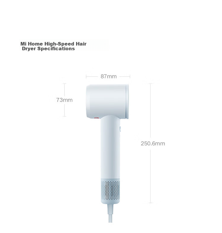 Mijia [Portable Travel] Xiaomi High-Speed Hair Dryer with Intelligent Temperature Control, Constant Temperature, Quiet Operation, High Power, Negative Ion, for Home And Student Dormitory Use, Pink 12