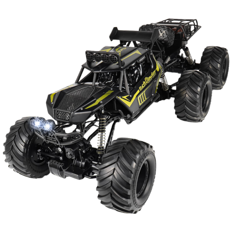 KAILESI Waterproof Remote Control Off-Road Vehicle, Children's Toy Racing Car, Shock-Absorbing Six-Wheel Drive, Large-Sized Climbing Car, Boys' Mid-Autumn Festival Gift, Black
