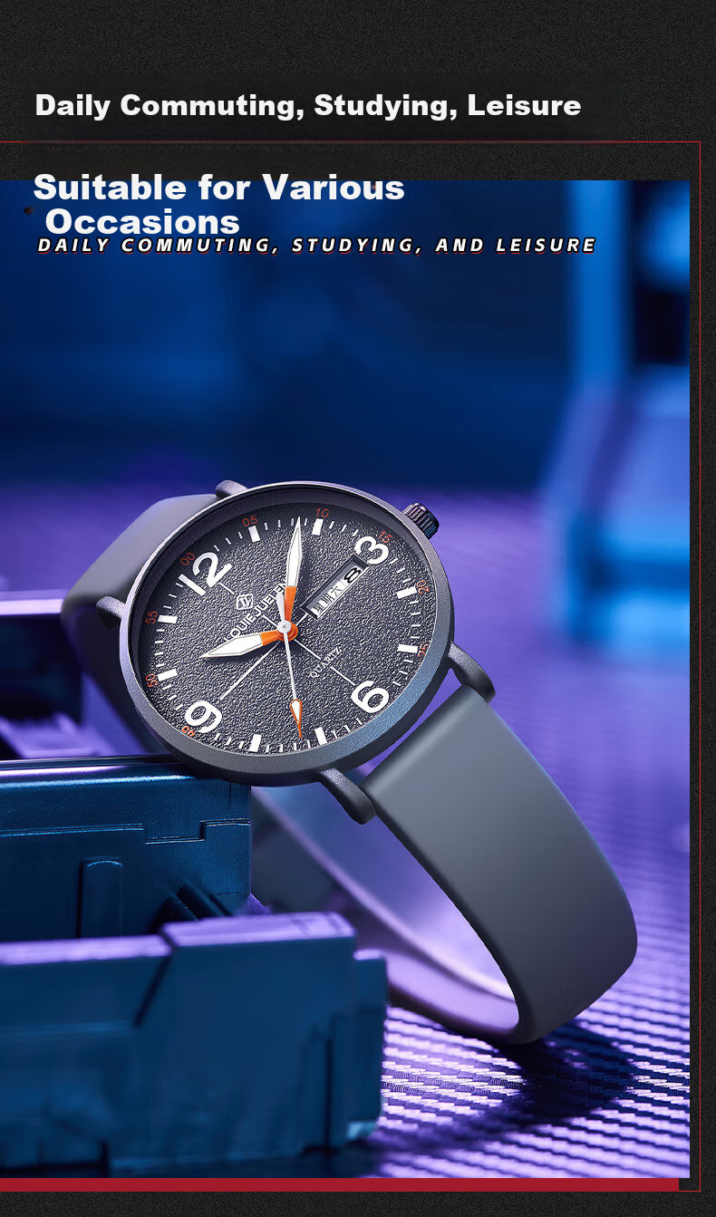 GEORGCOUNT Watch for Men, 2025 New Model, Specially Designed for Middle And High School Students' Exams, Suitable for Top Students, Civil Servants, Postgraduate Entrance Exams, Quiet Operatio 16