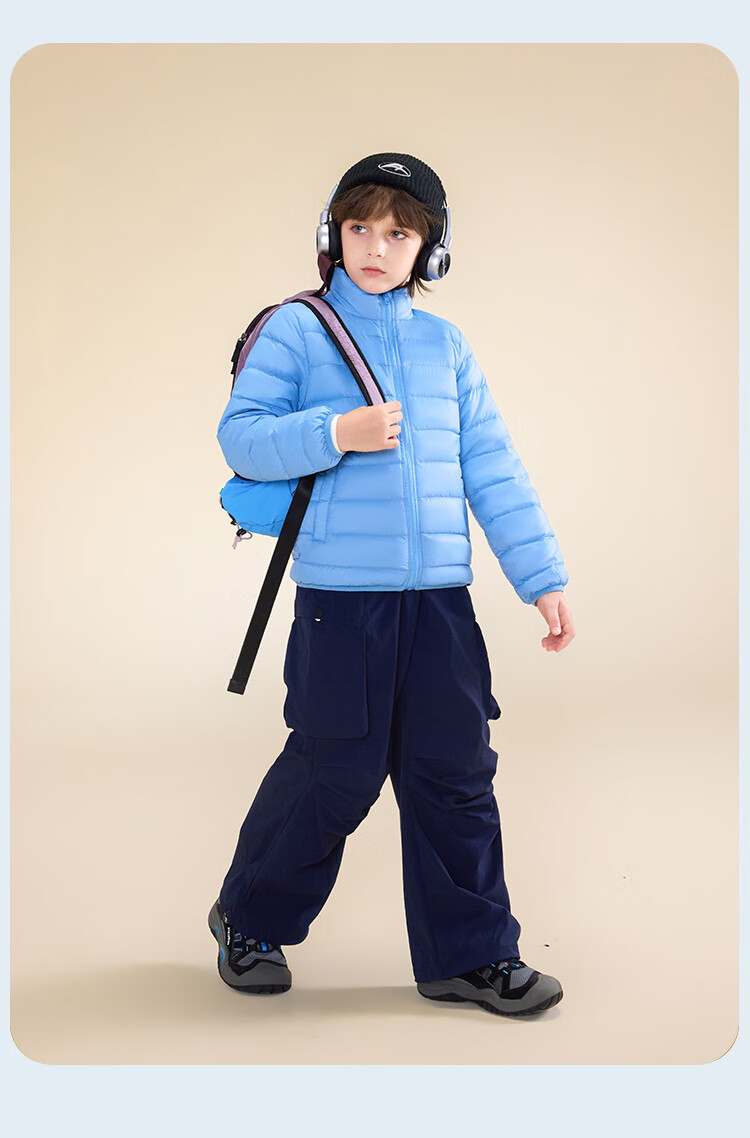 ASK JUNIOR 90 Canada Duck Down Parent-Child Warmth Down Jacket 25 Winter Children's Boys and Girls Large Kids 7A Antibacterial Lightweight Warm Coat 15