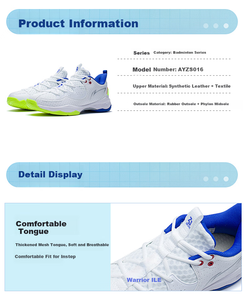 Li-Ning Men's Fuzhuo Shoes, Third Generation LITE Professional Sneakers, Shock-Absorbing And Rebound, for Competition And Training 6