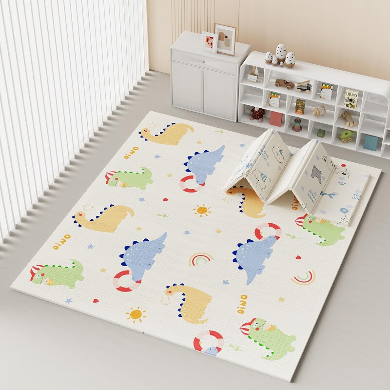 Dad Mom XPE Baby Crawling Mat Double-Sided Non-Slip Thickened 2CM Foldable Floor Mat 180x200cm