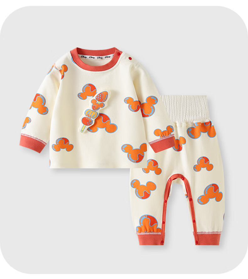 Disney Children's Pajamas Baby Clothes Homewear Autumn Winter Thermal Underwear Boys Girls Set Fitted Size 110 6