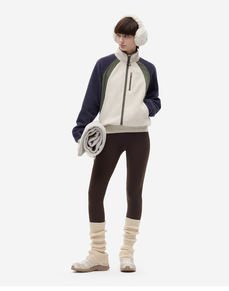 Bananain Liu Haocun Style Reversible Fleece Short Jacket for Women Autumn Winter Warm Windproof Inner Layer 11