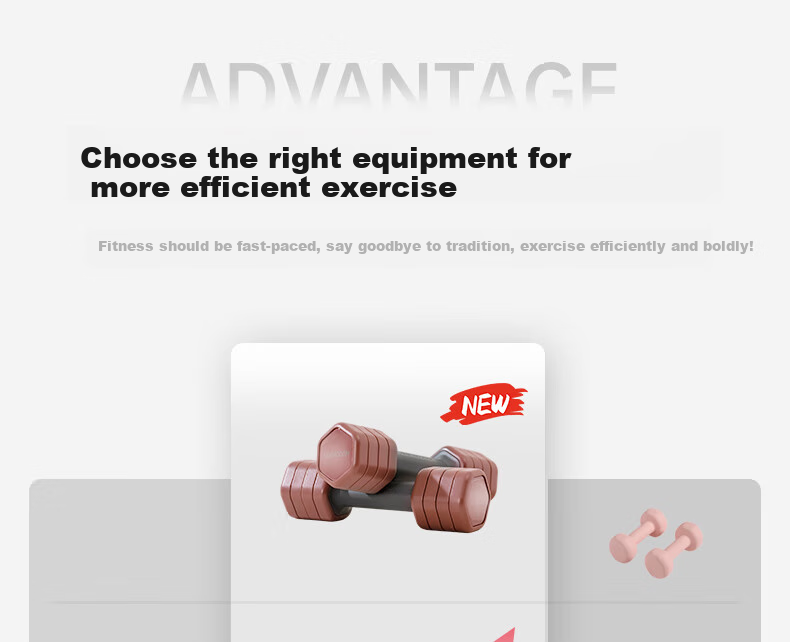 Schvodon Adjustable Dumbbells for Women's Home Fitness, Aerobics, Strength Training, Pure Steel, Approximately 2.27kg*2 Pieces 4