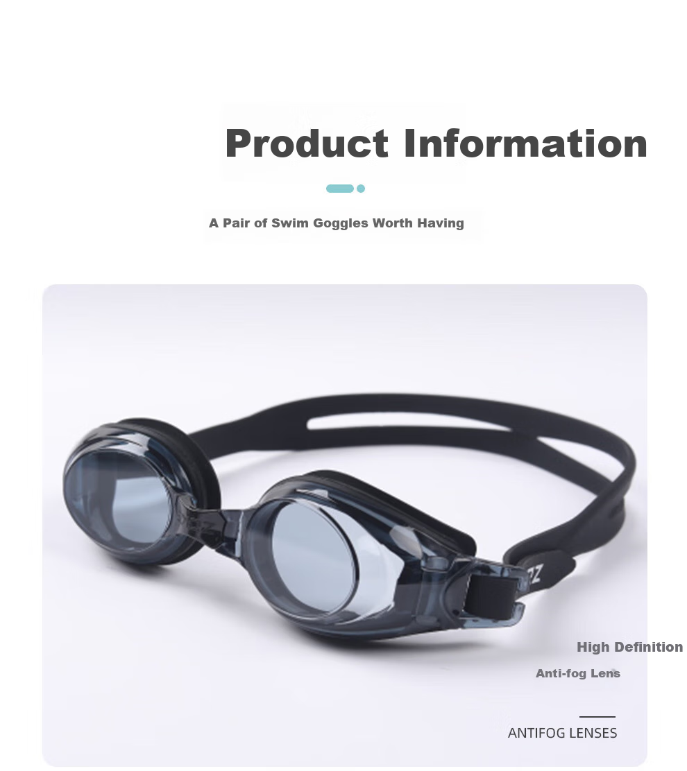 Zhouke Adult Non-Prescription Swimming Goggles Professional Training HD Waterproof Anti-Fog Unisex Swim Goggles 621501106-9 5