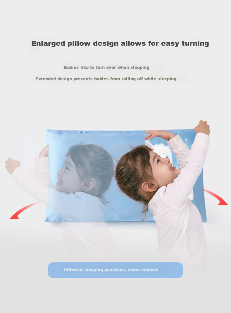 MERCURY Kids Pillow Neck Support Core, Class A Pure Cotton Pillow Insert, Student Dormitory Sleep Aid, Anti-Mite Low Pillow, Single Piece, 35cm × 50cm 6