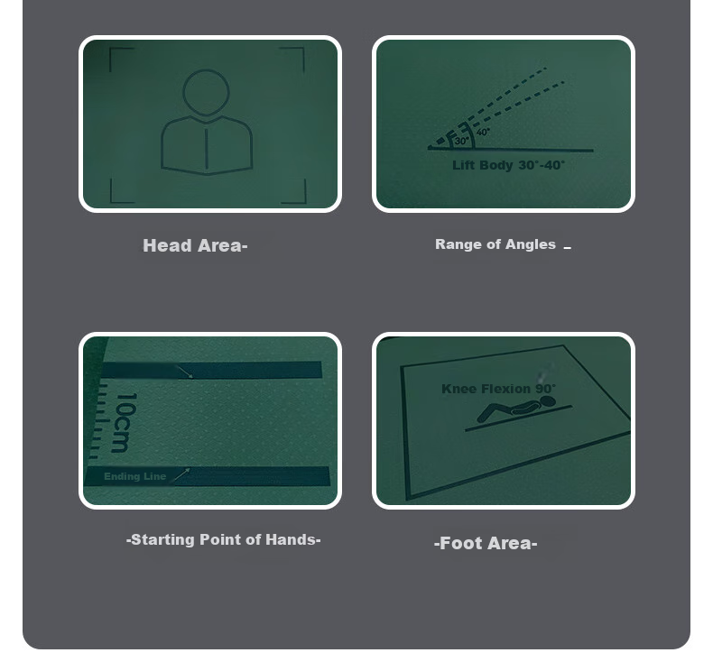 Dianrun New Sit-Up Mat, Fitness Abdominal Training Mat, Yoga Mat, Non-Slip Exercise Mat for Men, 1830*800*8mm 4