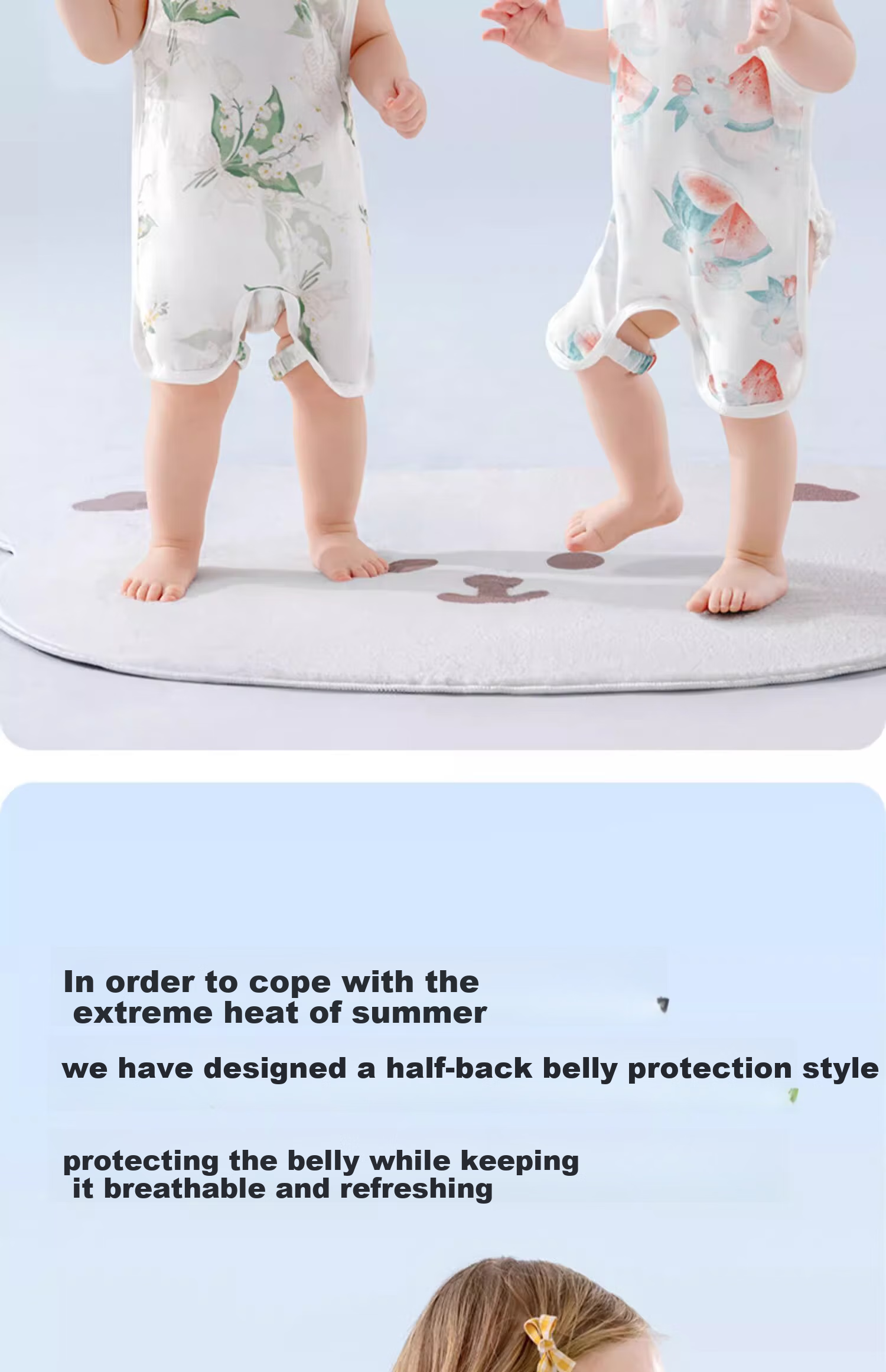 Beitaisi Belly Band for Infants, Summer Gauze Baby Belly Wrap, Newborn Clothes, Anti-Cold Vest, Essential Item 3