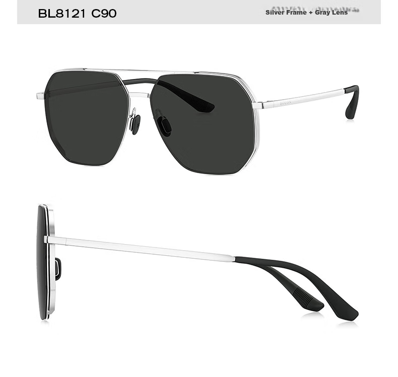 BOLON Sunglasses, Double-Frame Polarized Sunglasses, Aviator Driving Glasses for Men, BL8121 3