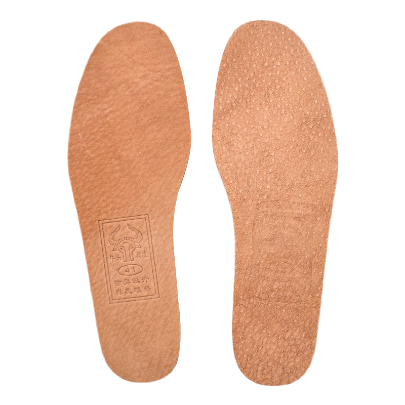 Huabaochi 2 Pairs Genuine Leather Insoles for Men and Women Breathable Sweat-Absorbing Odor-Resistant Ultra-Thin Comfortable Leather Shoe Inserts