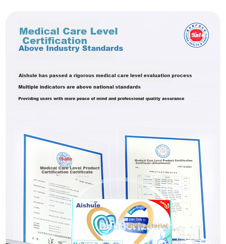 Aishule Adult Diapers Straight Strip L80 Pieces (Size 49*22cm), Odor-Resistant, Antibacterial, for Elderly And Postpartum Women, Incontinence Pads 4