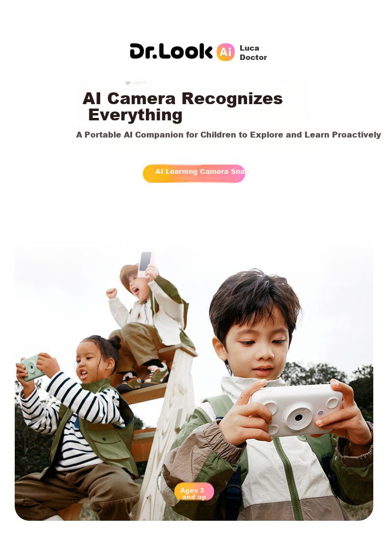 Lukaboshi AI Learning Camera for Children, 32GB Green Intelligent Learning Machine, Early Education Toy, Birthday Gift for Boys 2