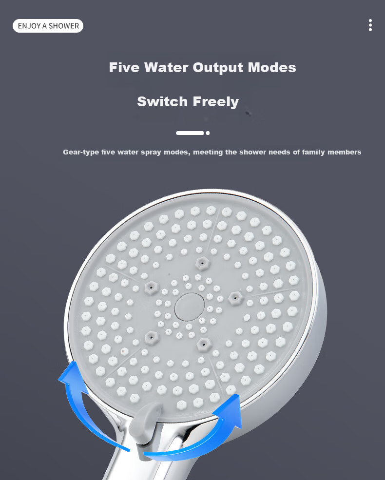 BSITN Shower Set, Surface-Mounted Shower System, Complete Set without Top Spray, Simple Bathroom Shower Head with Pressure Boosting Function B1057 5
