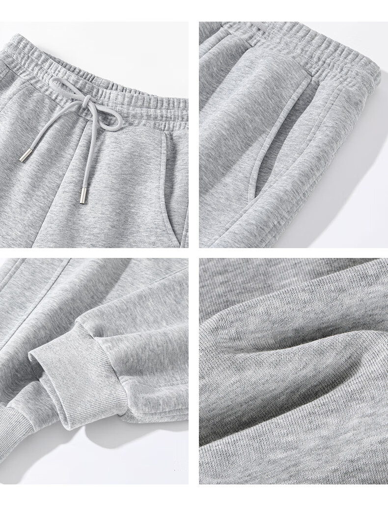 Warrior Women's Casual Sports Set 2026 Autumn Short Hooded Sweatshirt Long Sleeve Ribbed Cuffed Sweatpants Full Outfit 3